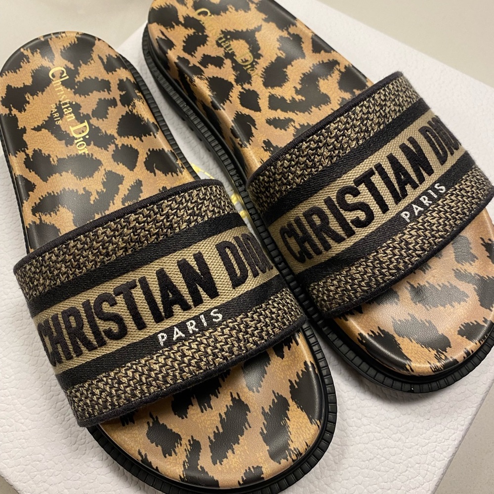 Christian Dior Leopard Sandals 2021